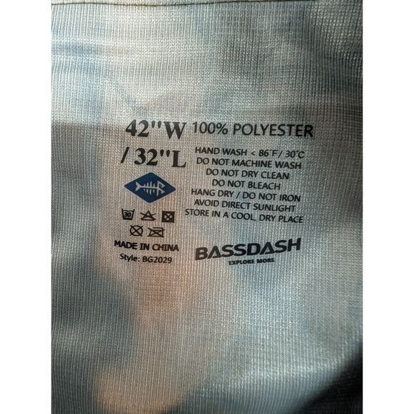 BassDash Men's Camo Pants Walker Waterproof 42x32 Hunting Fishing Ankle Zip NWT - Picture 15 of 16